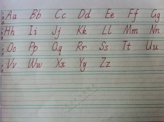 26个英文字母书写格式表