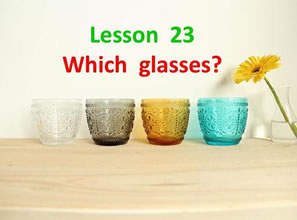 Lesson 23 Which glasses?哪几只杯子？