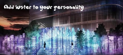 Add luster to your personality 让个性大放异彩