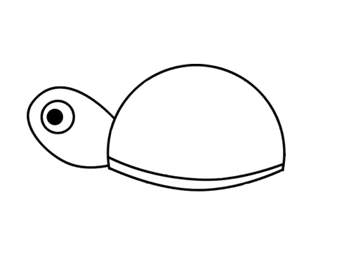 幼儿园简单小乌龟简笔画