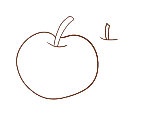 两个苹果简笔画
