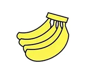 香蕉简笔画步骤图片1
