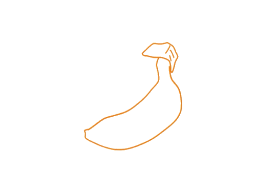 超简简儿童香蕉简笔画