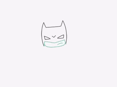 飞行的蝙蝠侠简笔画