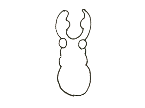 甲壳虫简笔画 