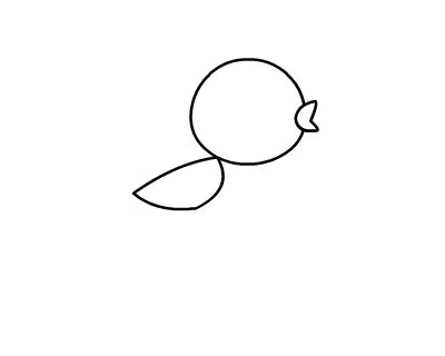 黄鹂鸟简笔画