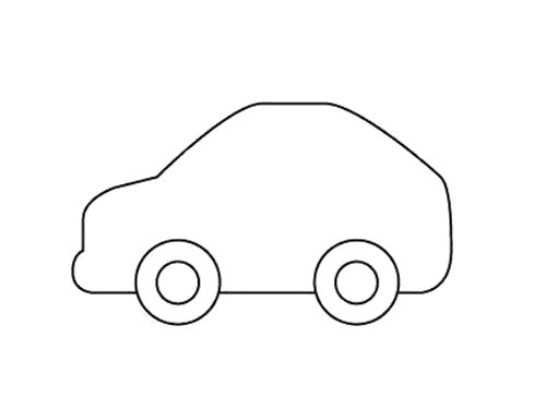简单小汽车简笔画
