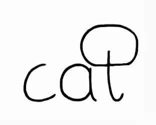 一只猫的简笔画