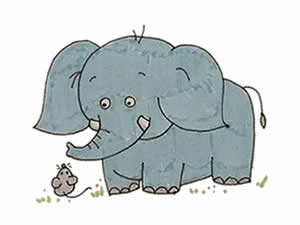大象简笔画步骤教程