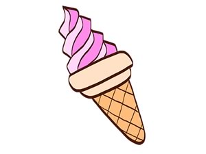 冰淇淋简笔画图片