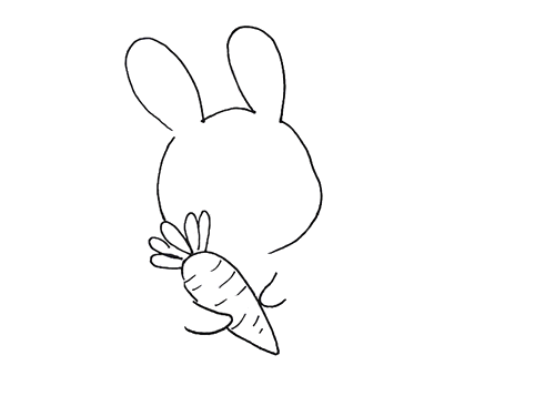 可爱的玉兔简笔画