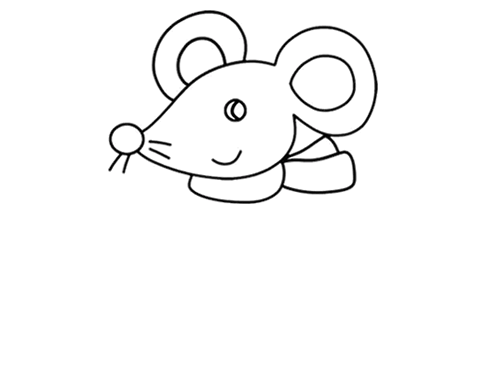 可爱小老鼠宝宝简笔画