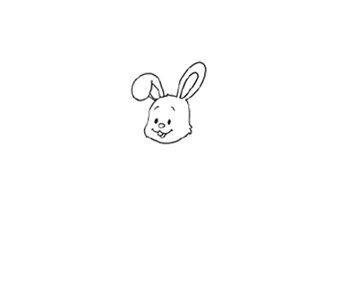 吃萝卜的兔子简笔画