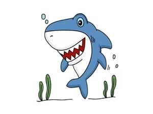 鲨鱼简笔画怎么画？