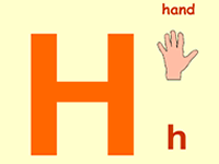 儿童学字母-英语26个字母发音H