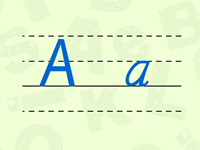 大写字母A、小写字母a的书写格式