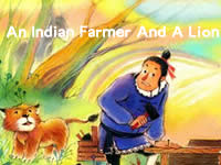 An Indian Farmer  And  A Lion 狮子和农夫
