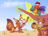 Fox and cock 狐狸和公鸡