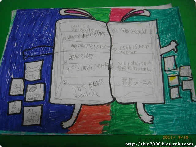 小学二年级学生英语手抄报图片