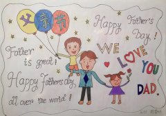 Happy Father‘s Day 英语手抄报（5）