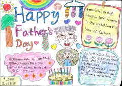 Happy Father‘s Day 英语手抄报（9）
