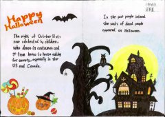Halloween 小学生英语手抄报(2)