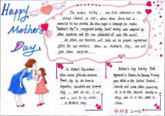 Mother's Day 小学生英语手抄报（1）