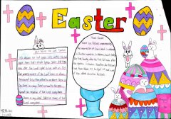 Easter 复活节英语手抄报1