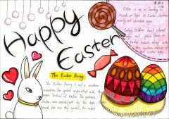Easter 复活节英语手抄报2