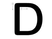 26个字母的写法_D字母标准写法