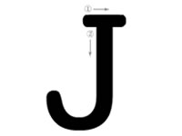 26个字母的写法_J字母标准写法
