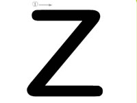26个字母的写法_Z字母标准写法
