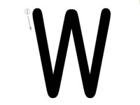 26个字母的写法_W字母标准写法