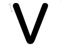 26个字母的写法_V字母标准写法