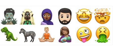 苹果发布最新Emoji表情包