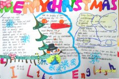 Merry Christmas 四年级英语手抄报