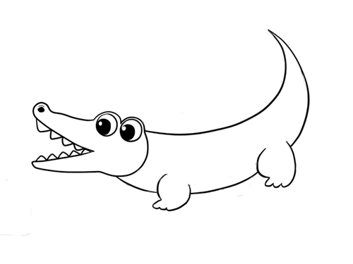 鳄鱼头画法图片