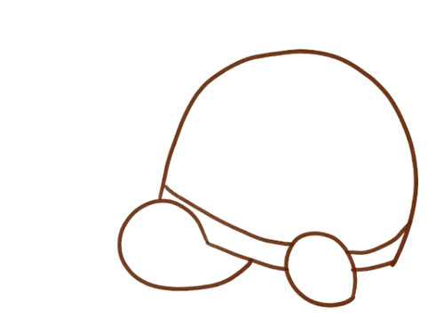 简单的卡通乌龟简笔画