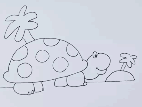 海龟简笔画
