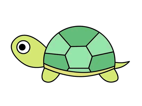 侧面的乌龟怎么画图片