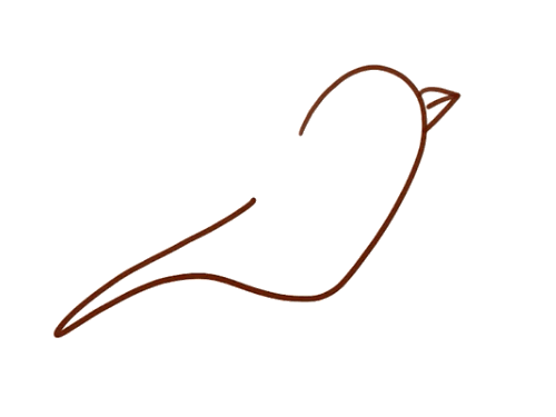 一只可爱的燕子简笔画