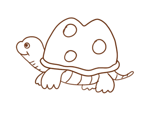 可爱的乌龟简笔画