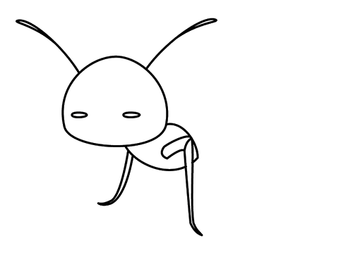 阿根廷蚂蚁简笔画 