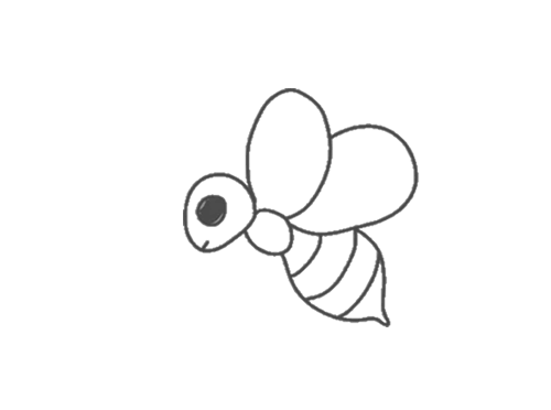 飞舞的小蜜蜂简笔画 