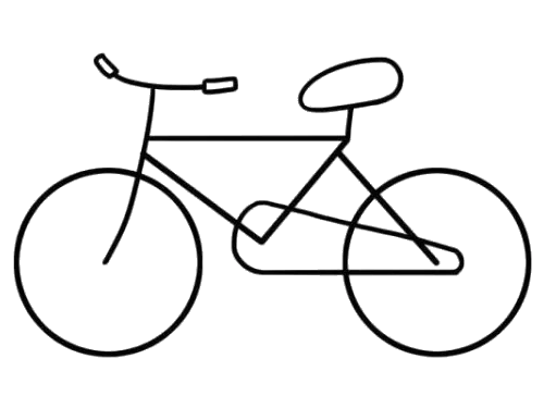 共享单车简笔画图片