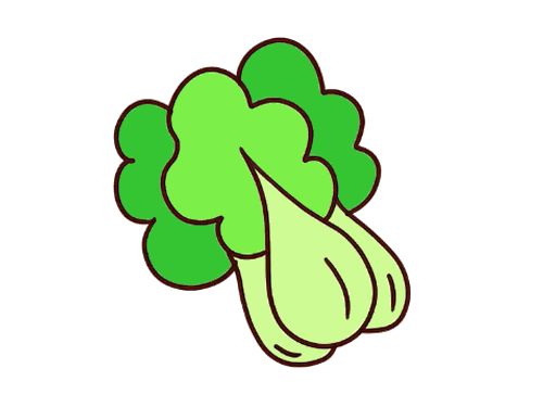 绿色蔬菜简笔画 简单图片