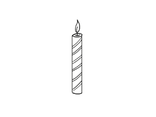 蜡烛怎样画简单画法图片