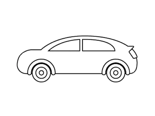 幼儿画画汽车简单画法图片