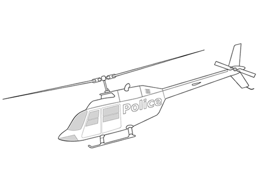 大型特警直升机怎么画图片