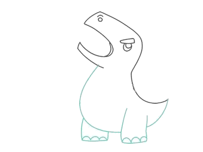 简单小恐龙简笔画